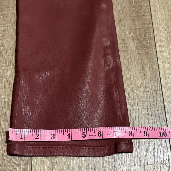 JOE'S Mid Rise Coated Bootcut Jeans Size 29 Marsala - Picture 11 of 13
